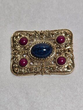 1928 Cabochon Pin Brooch